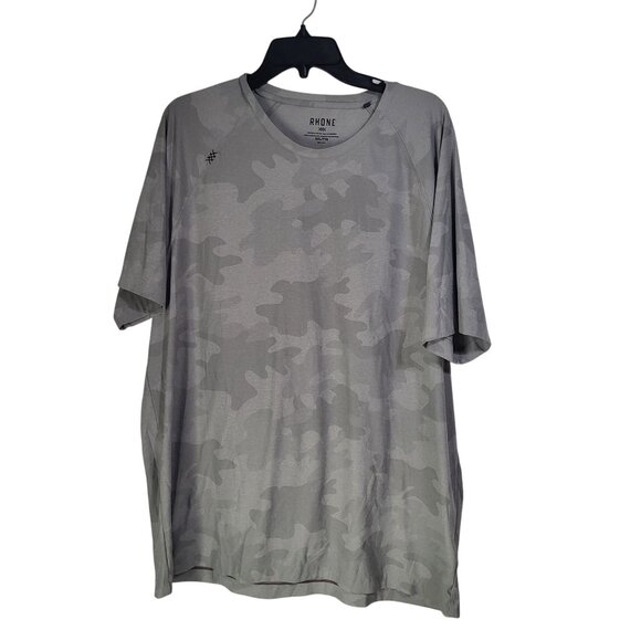 RHONE Other - Rhone Reign Performance T Shirt Men's SZ XXL Gray Camo Short Sleeve 100782